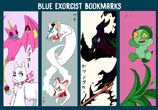 Blue Exorcist Bookmarks