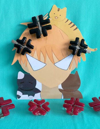 Anger Hairclips Anger Hairclips
